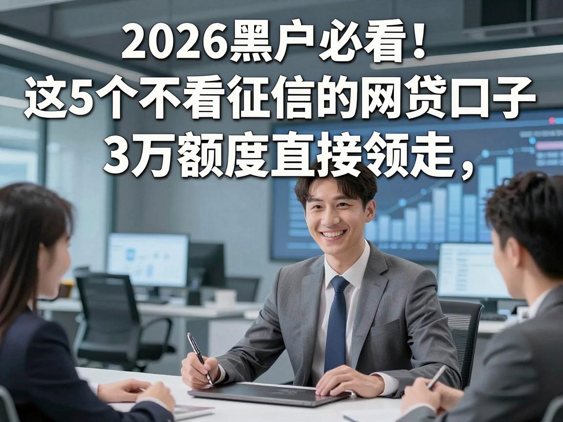 2026黑户必看！这5个不看征信的网贷口子，3万额度直接领走