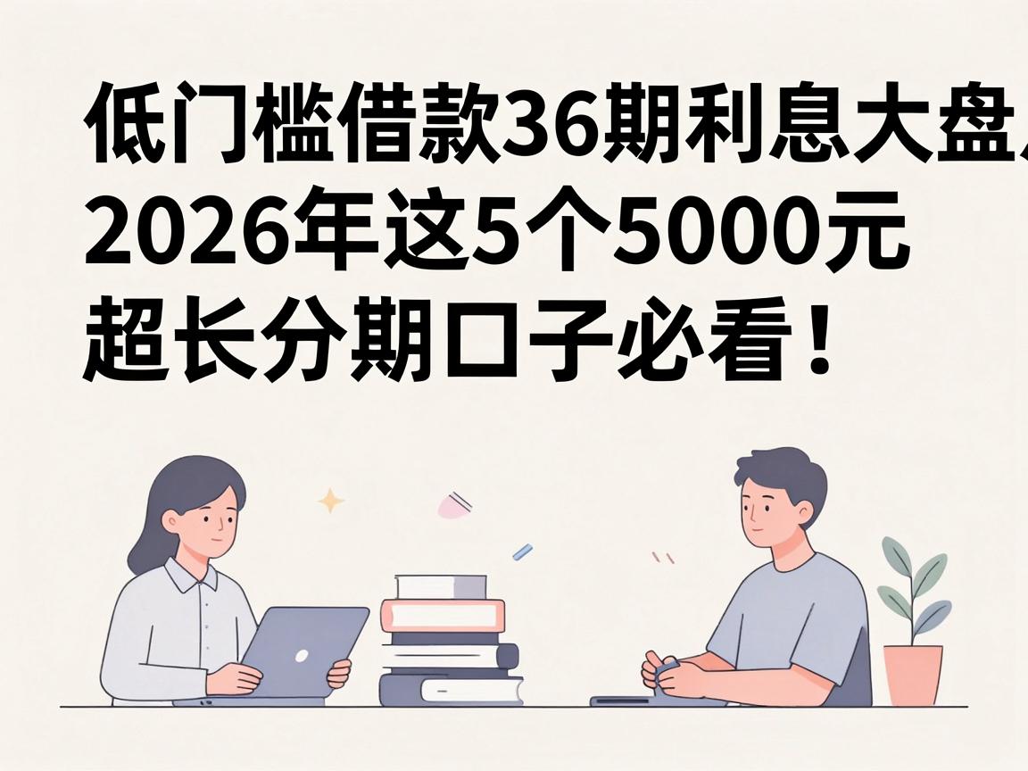 低门槛借款36期利息大盘点！2026年这5个5000元超长分期口子必看
