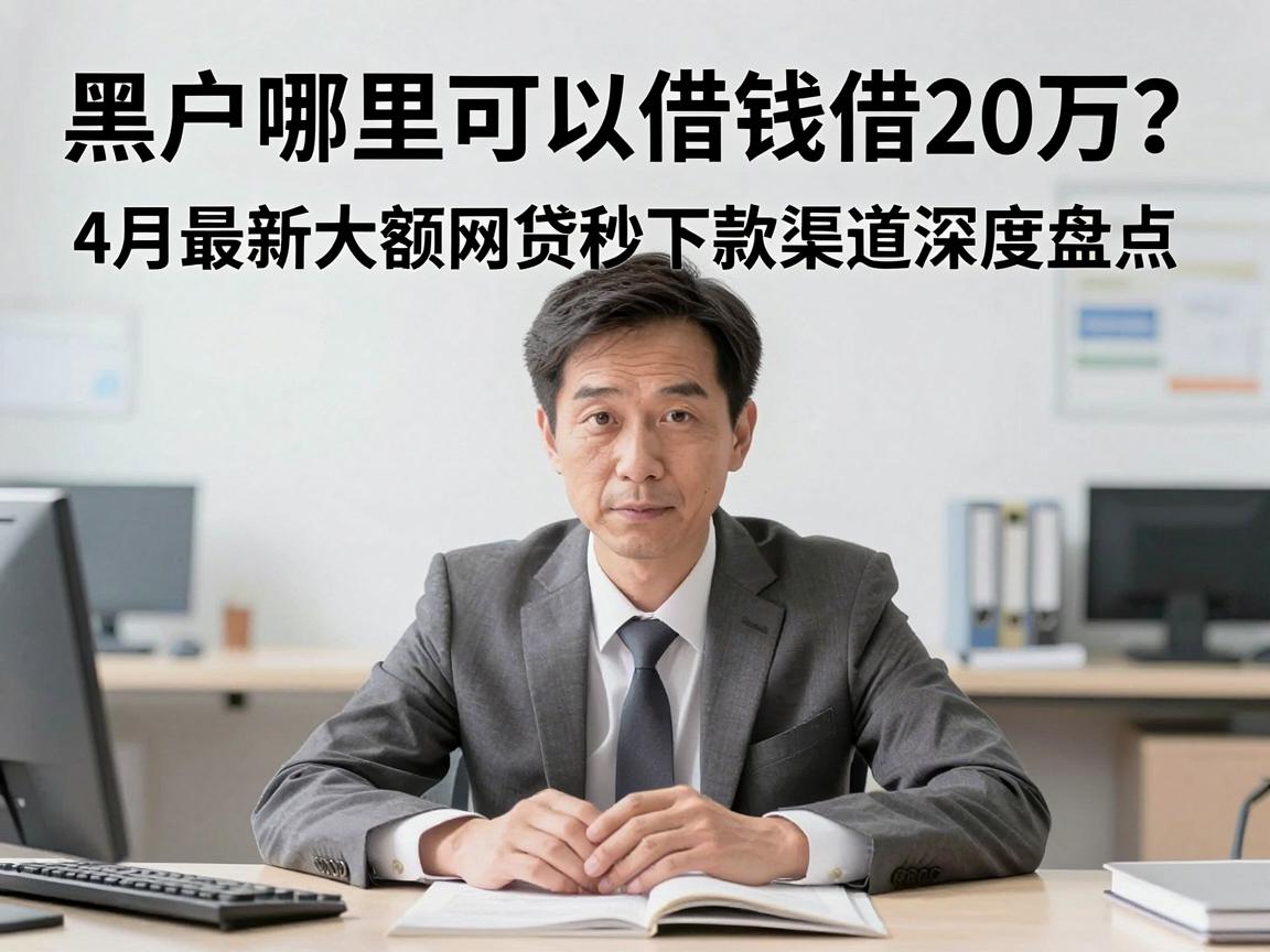 黑户哪里可以借钱借20万？4月最新大额网贷秒下款渠道深度盘点
