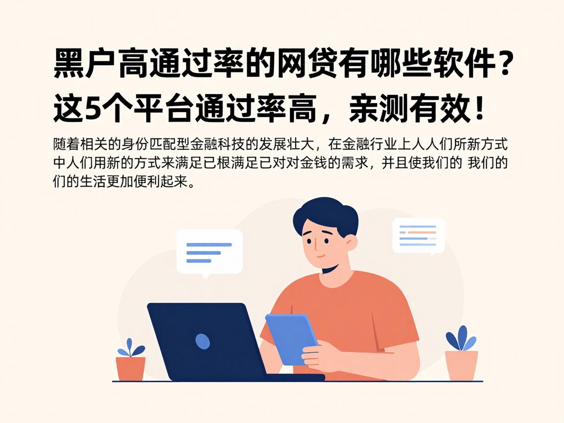 黑户高通过率的网贷有哪些软件？这5个平台通过率高，亲测有效！