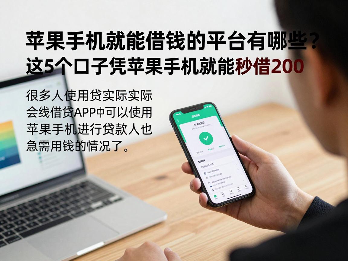苹果手机就能借钱的平台有哪些？这5个口子凭苹果手机就能秒借2000！
