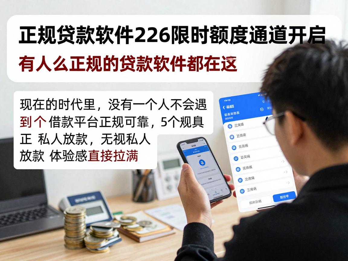 正规贷款软件2026限时额度通道开启！有人么正规的贷款软件都在这，5个借款平台正规可靠，无视私人放款，体验感直接拉满