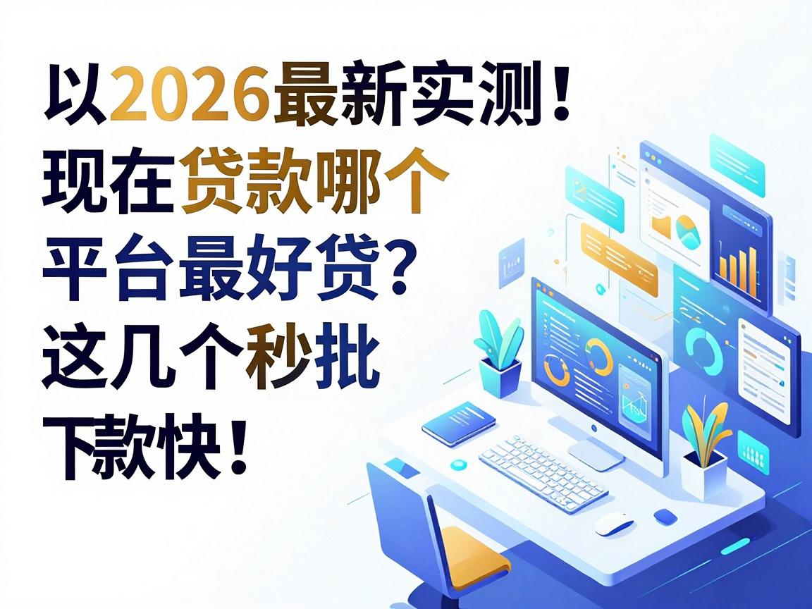 2026最新实测！现在贷款哪个平台最好贷？这几个秒批下款快！