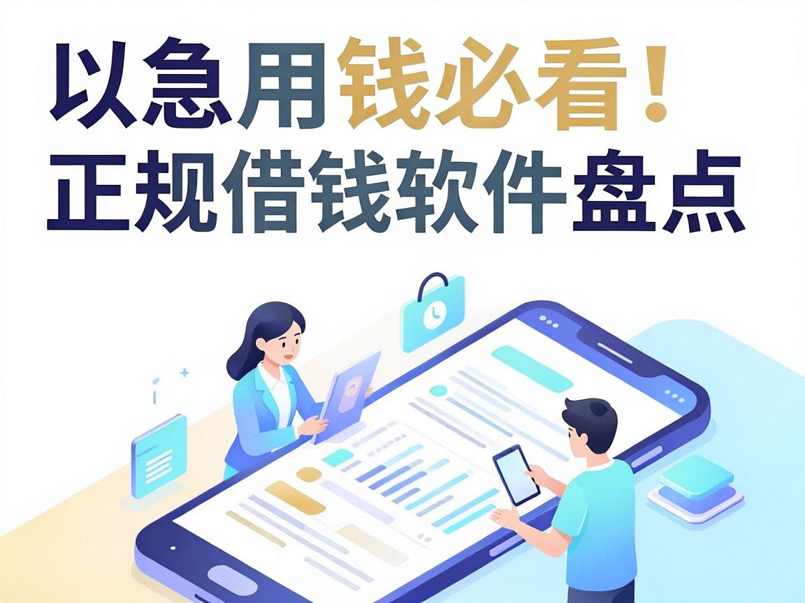 急用钱必看！五款正规借钱软件盘点，这5个微信放款平台值得收藏
