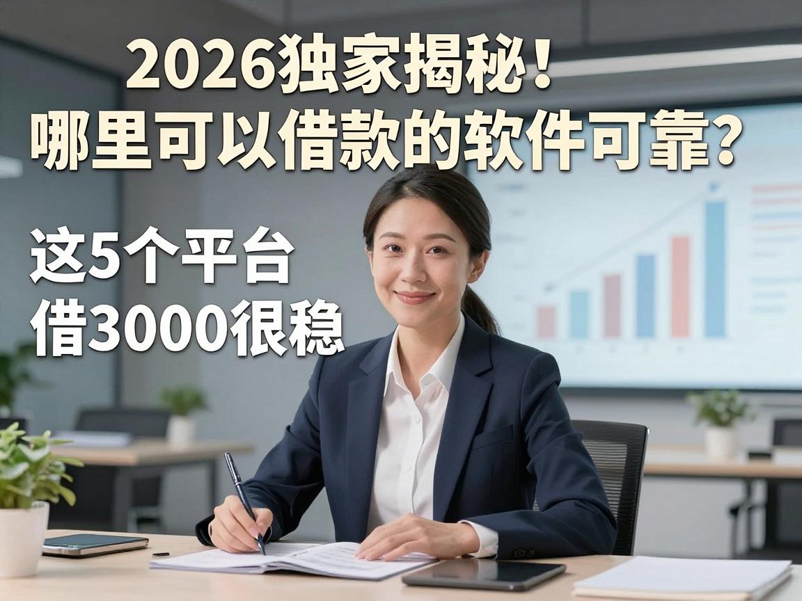 2026独家揭秘！哪里可以借款的软件可靠？这5个平台借3000很稳！