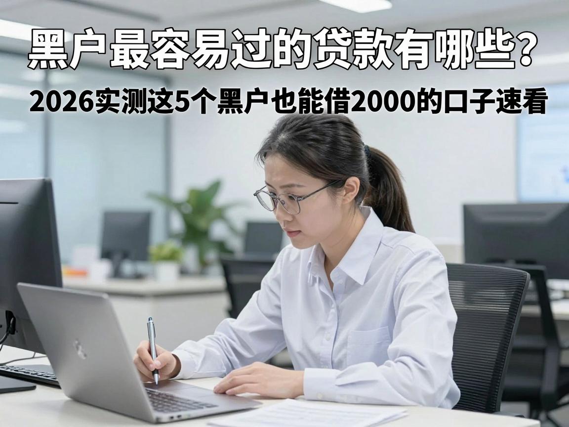 黑户最容易过的贷款有哪些？2026实测这5个黑户也能借2000的口子速看