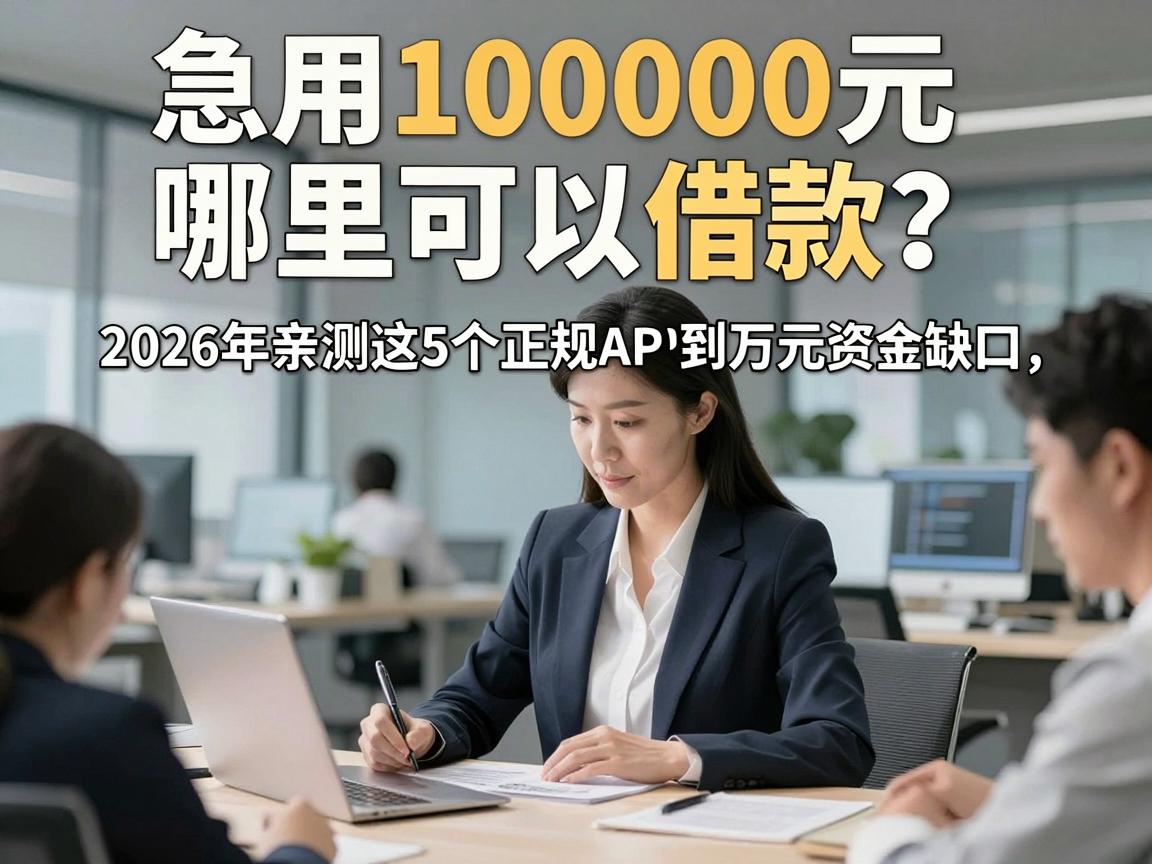 急用10000元哪里可以借款？2026年亲测这5个正规APP，轻松解决4000到万元资金缺口