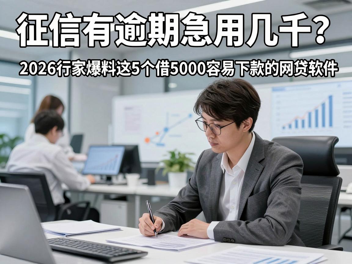 征信有逾期急用几千？2026行家爆料这5个借5000容易下款的网贷软件！