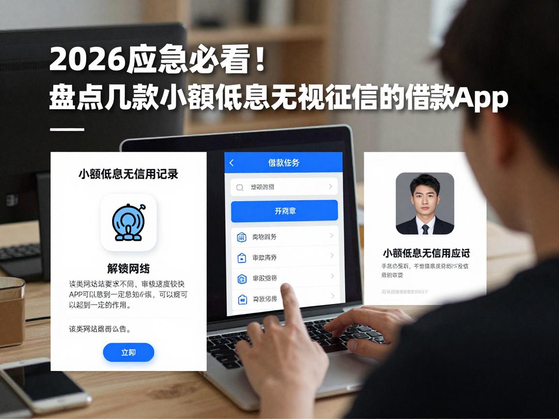 2026应急必看！盘点几款小额低息无视征信的借款App