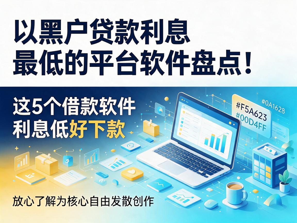 黑户贷款利息最低的平台软件盘点！这5个借款软件利息低好下款，放心了解