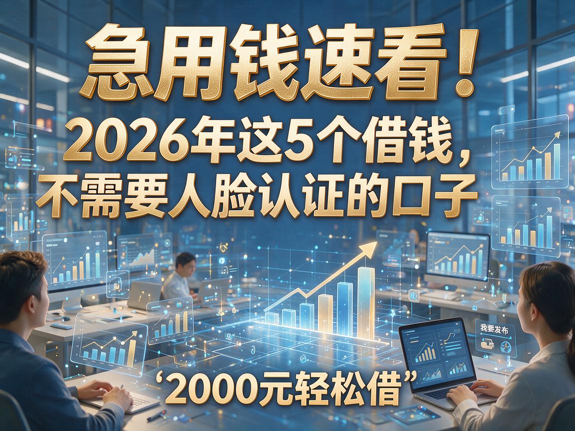 急用钱速看！2026年这5个借钱不需要人脸认证的口子，2000元轻松借