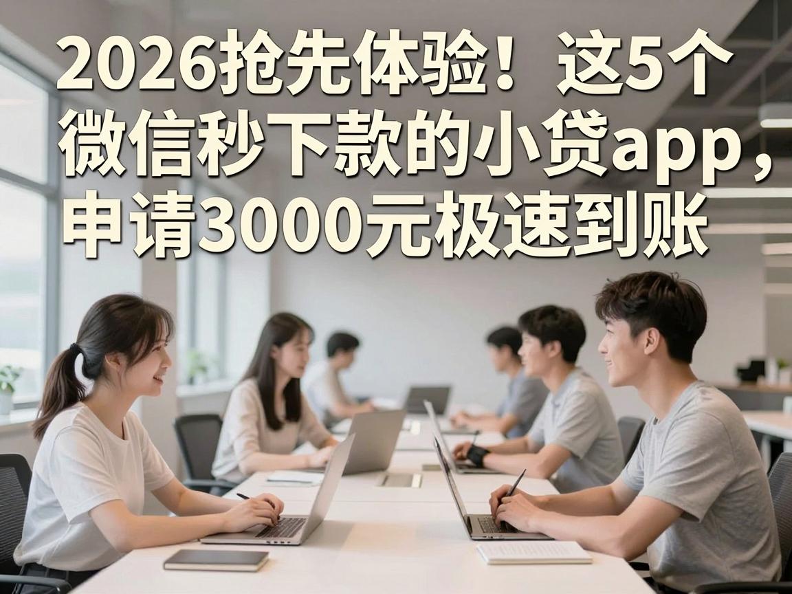 2026抢先体验！这5个微信秒下款的小贷App，申请3000元极速到账