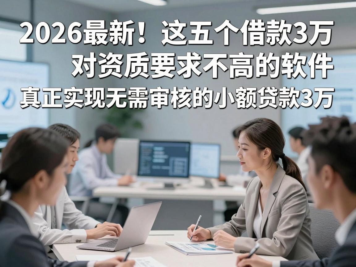 2026最新！这五个借款3万对资质要求不高的软件，真正实现无需审核的小额贷款3万