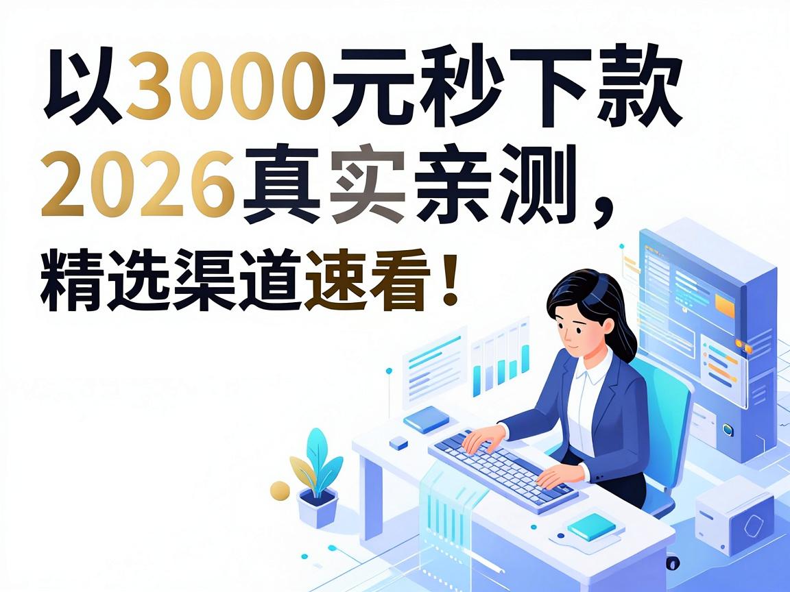 3000元秒下款2026真实亲测，精选渠道速看！