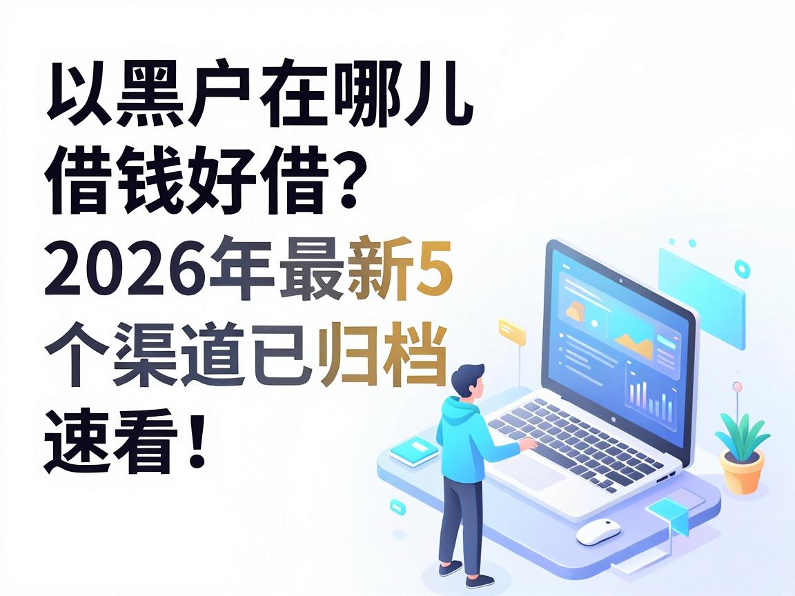 黑户在哪儿借钱好借？2026年最新5个渠道已归档，速看！