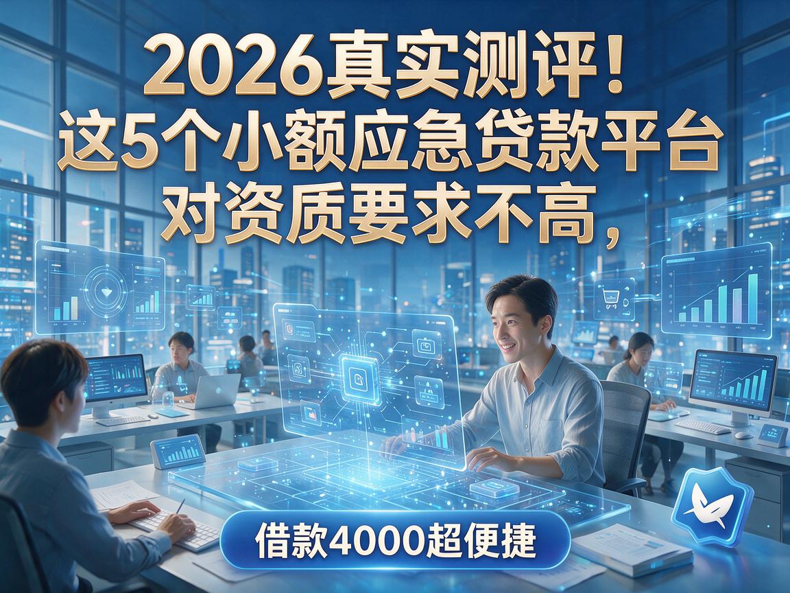 2026真实测评！这5个小额应急贷款平台对资质要求不高，借款4000超便捷