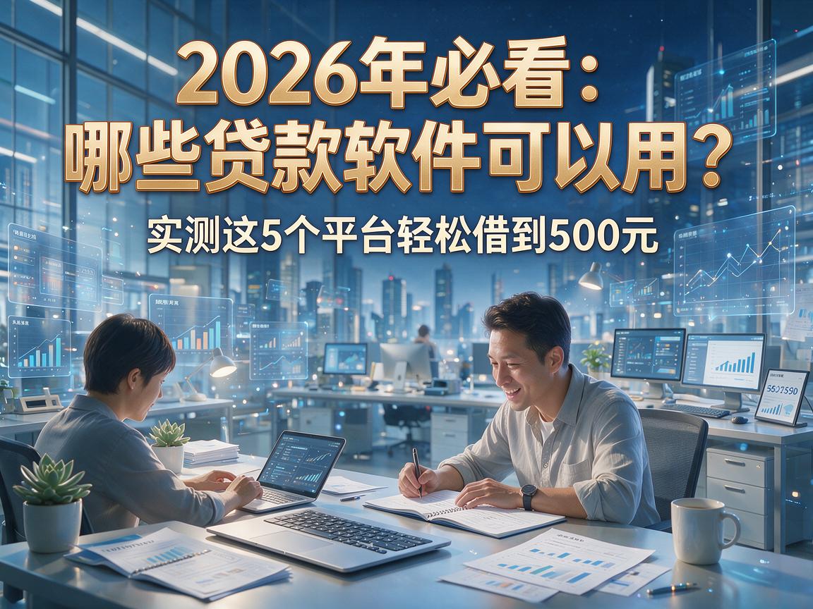 2026年必看：哪些贷款软件可以用？实测这5个平台轻松借到500元