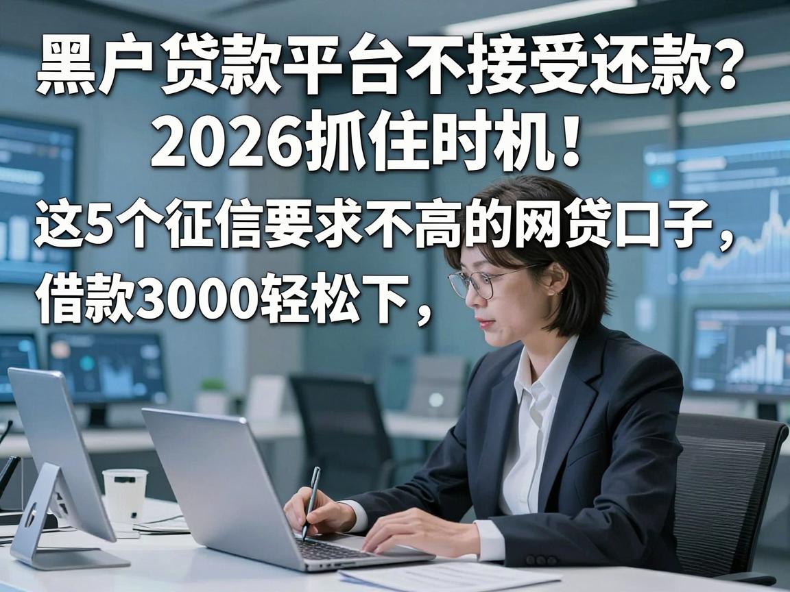 黑户贷款平台不接受还款？2026抓住时机！这5个征信要求不高的网贷口子，借款3000轻松下