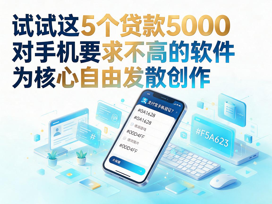 支付宝借钱需要手机验证？试试这5个贷款5000对手机要求不高的软件