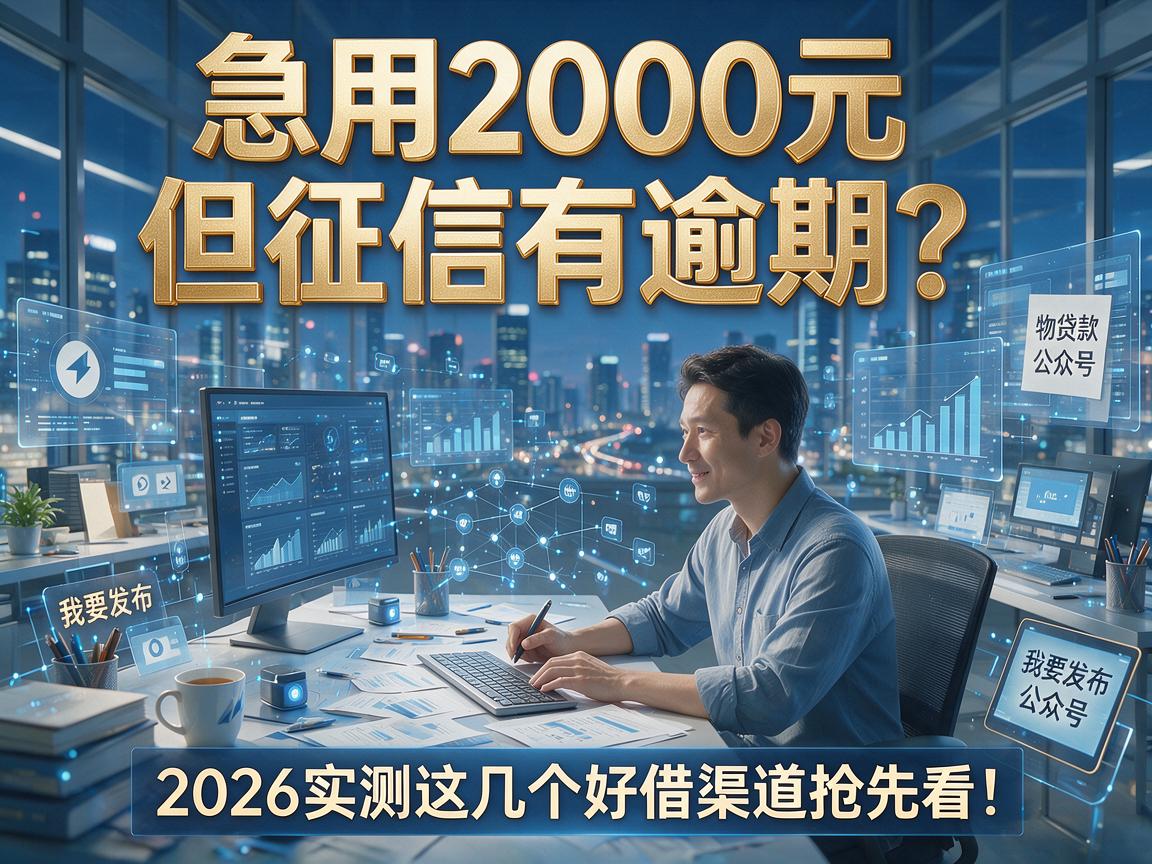 急用2000元但征信有逾期？2026实测这几个好借渠道抢先看！