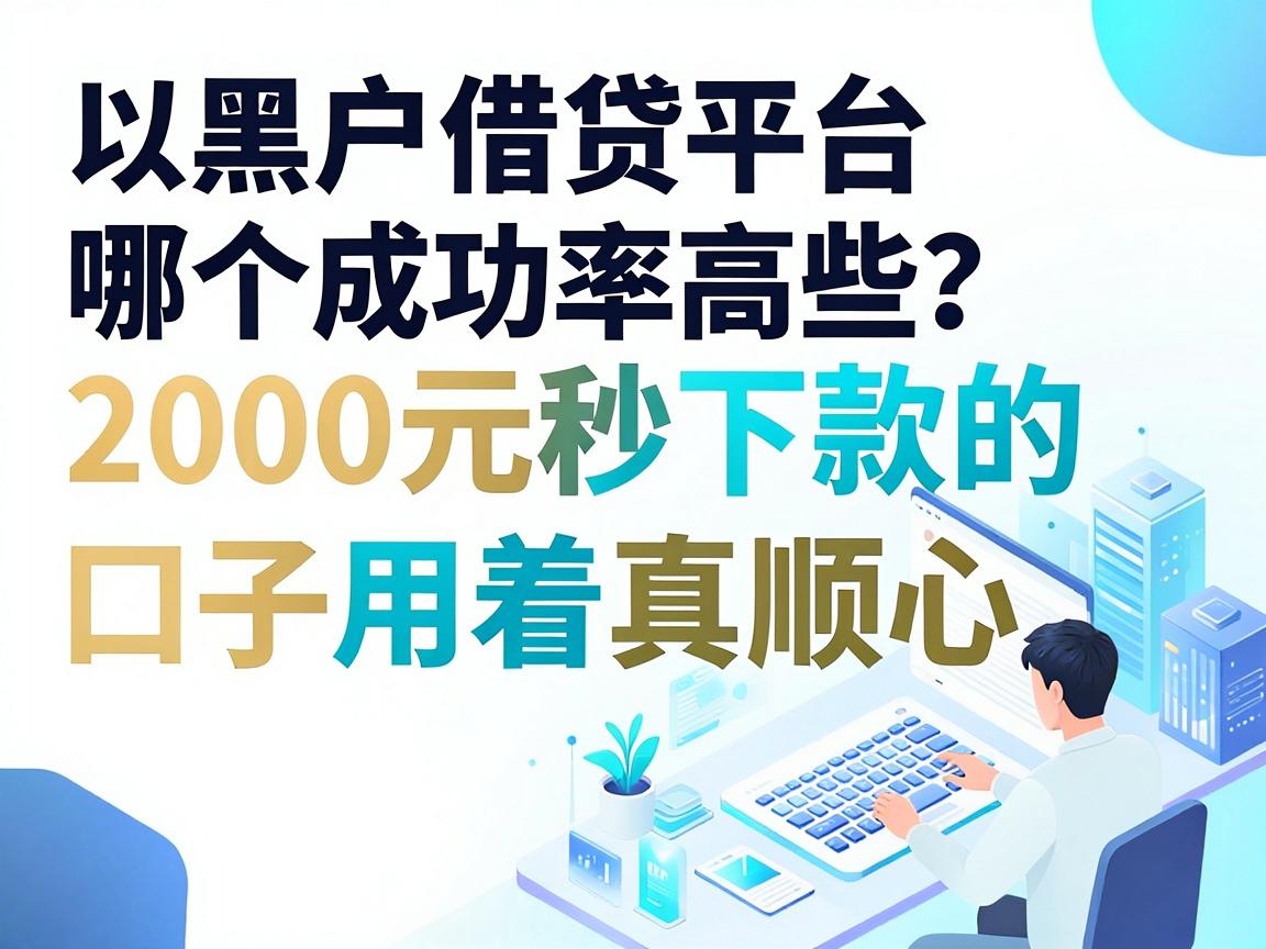 黑户借贷平台哪个成功率高些？这5个2000元秒下款的口子用着真顺心
