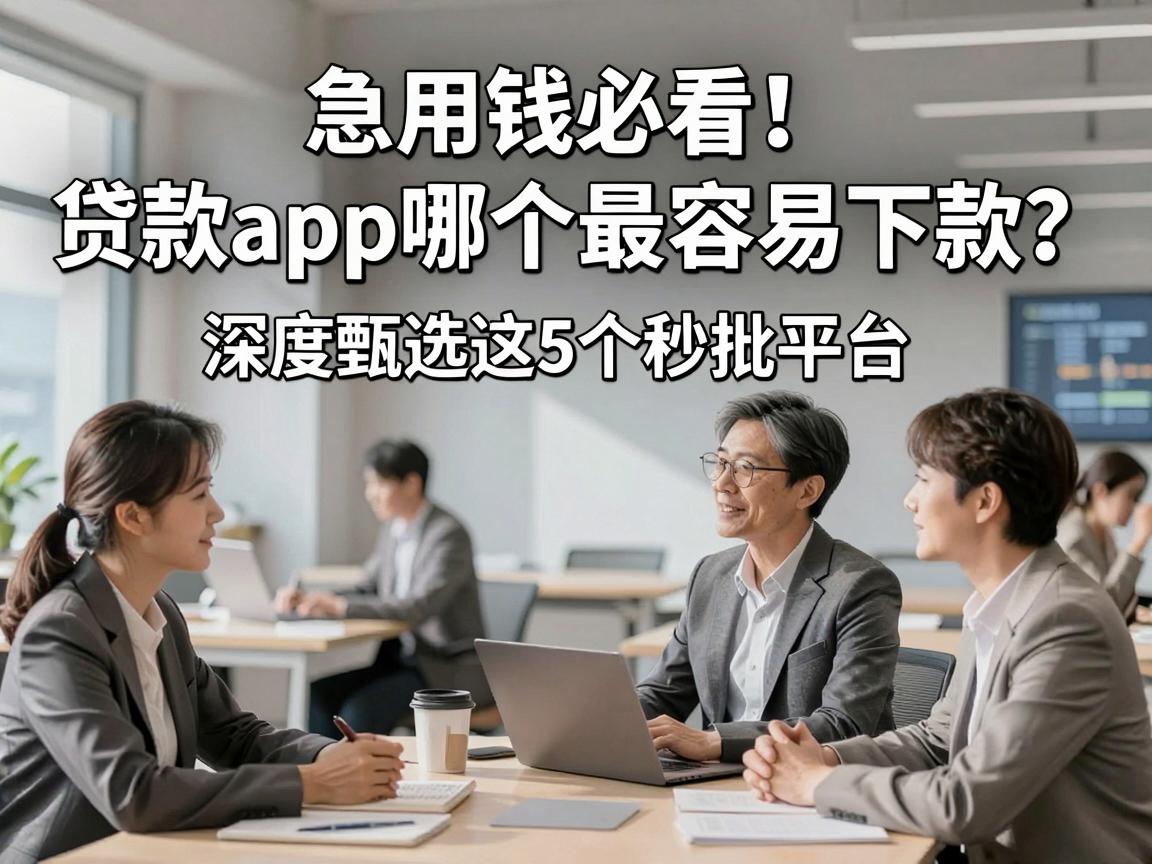 急用钱必看！贷款app哪个最容易下款？深度甄选这5个秒批平台