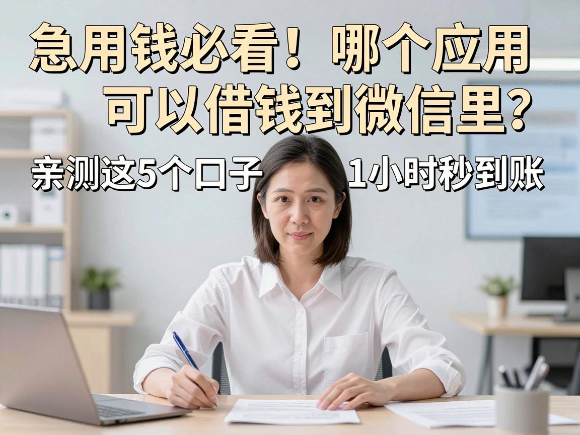 急用钱必看！哪个应用可以借钱到微信里？亲测这5个口子1小时秒到账