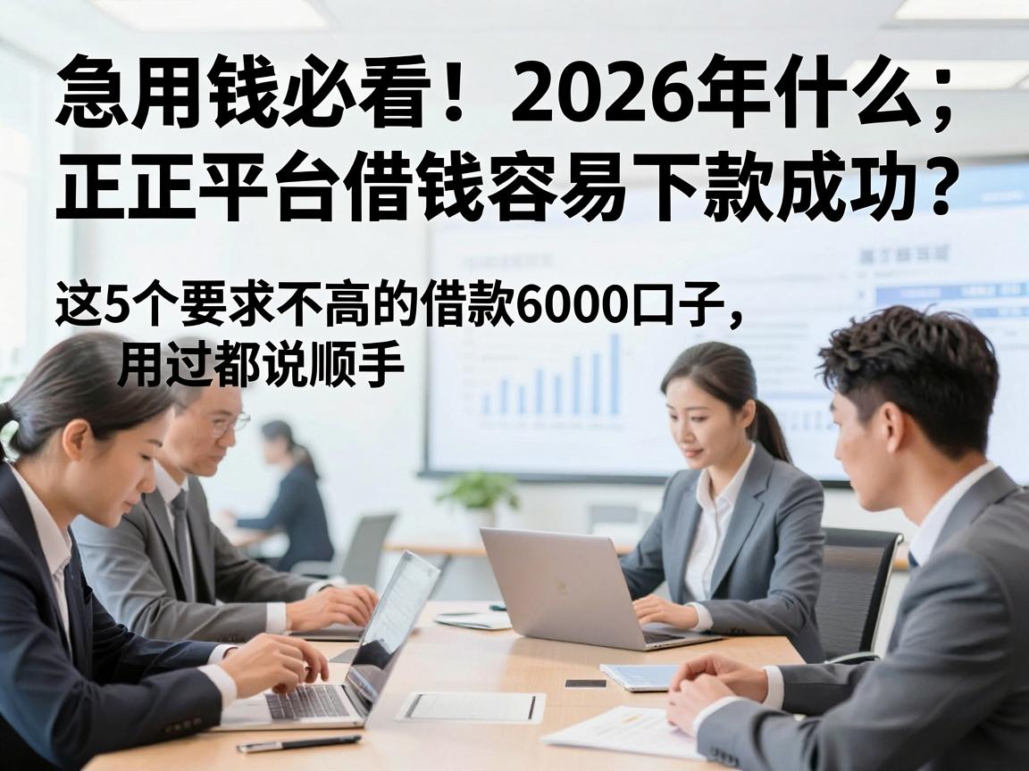 急用钱必看！2026年什么正规平台借钱容易下款成功？这5个要求不高的借款6000口子，用过都说顺手。