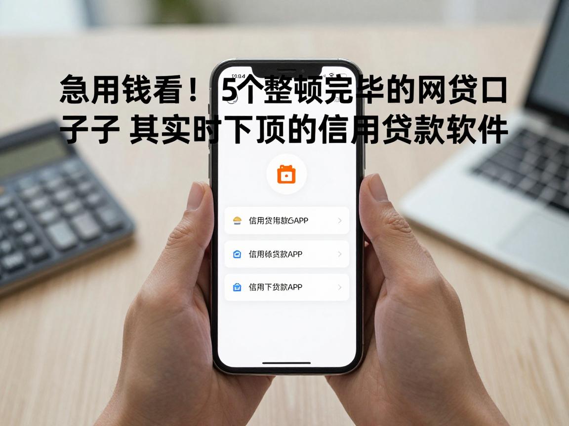 急用钱看！这5个整顿完毕的网贷口子，堪称实时下款的信用贷款软件