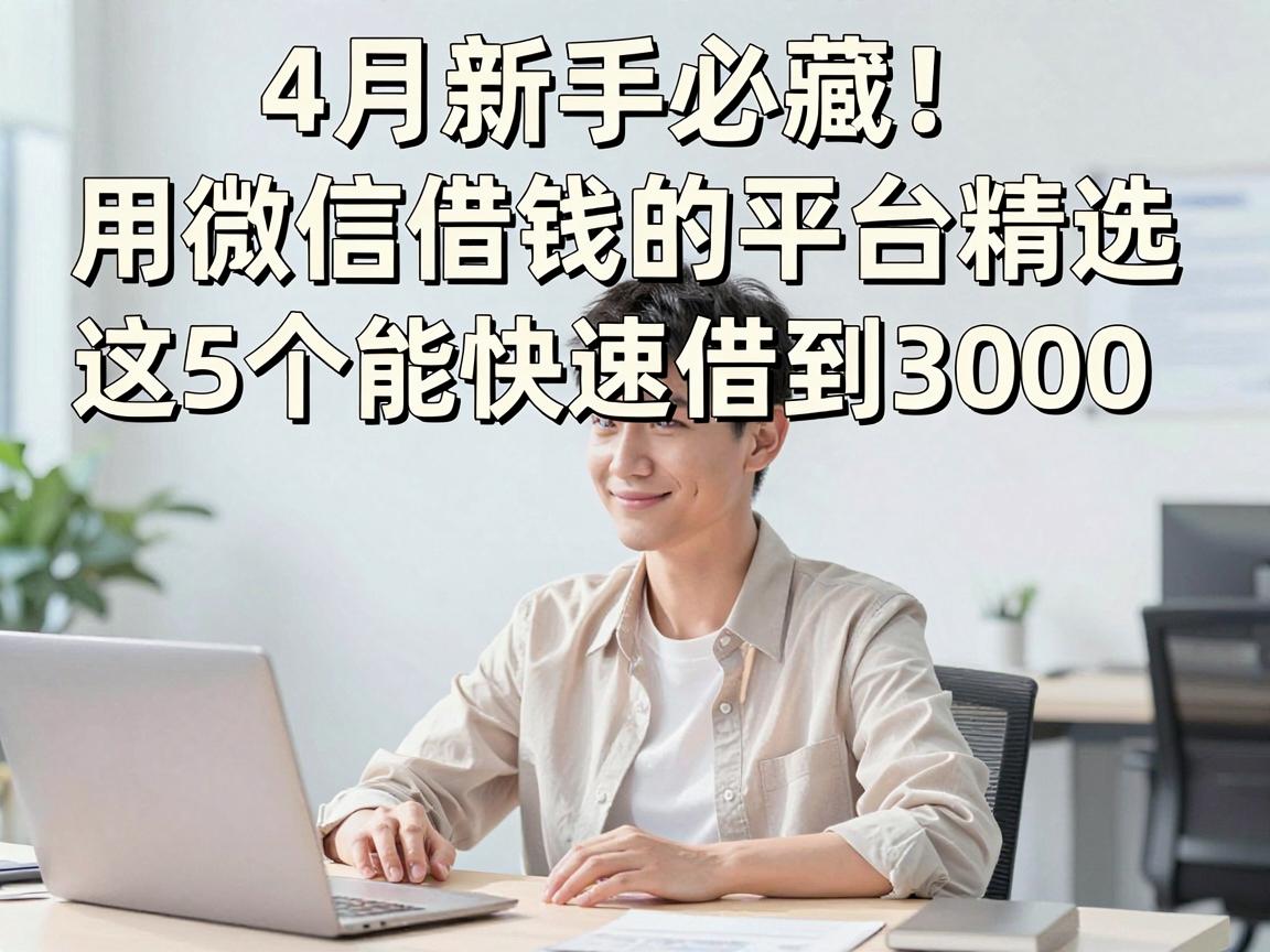 4月新手必藏！用微信借钱的平台精选，这5个能快速借到3000