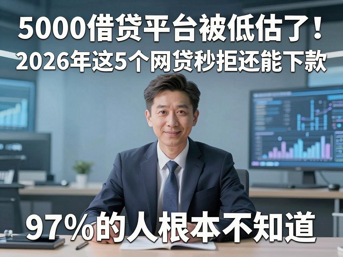 5000借贷平台被低估了！2026年这5个网贷秒拒还能下款，97%的人根本不知道