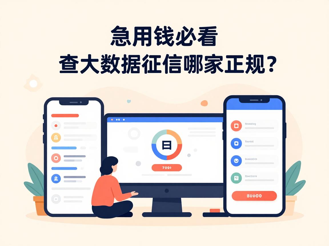 急用钱必看！查大数据征信哪家正规？这5个App可查7000+征信借款