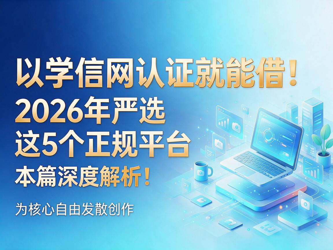 学信网认证就能借！2026年严选这5个正规平台，本篇深度解析！
