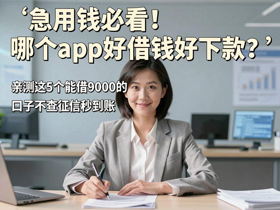 急用钱必看！哪个app好借钱好下款？亲测这5个能借9000的口子不查征信秒到账