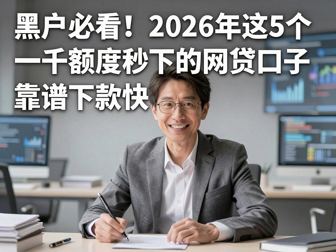 黑户必看！2026年这5个一千额度秒下的网贷口子，靠谱下款快
