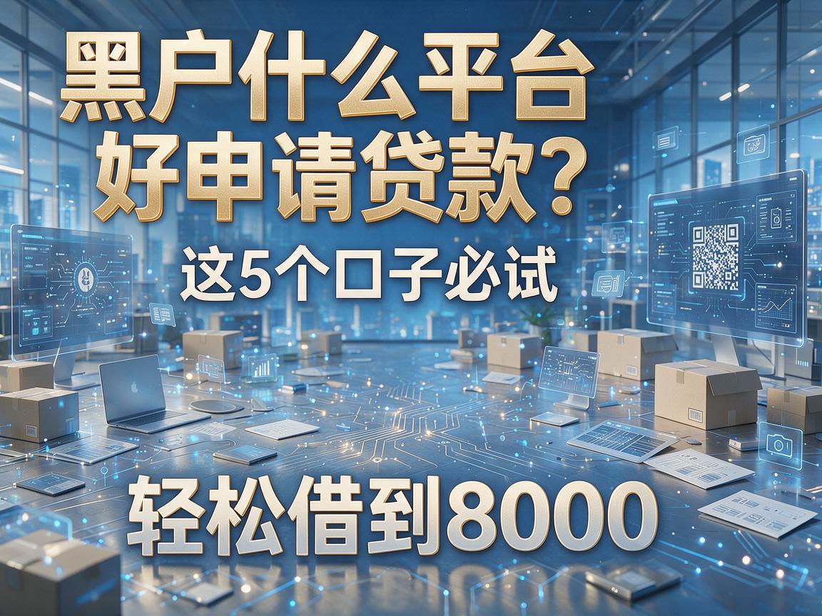黑户什么平台好申请贷款？这5个口子必试，轻松借到8000