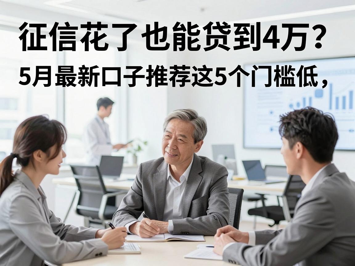 征信花了也能贷到4万？5月最新口子推荐这5个门槛低、反馈好的平台