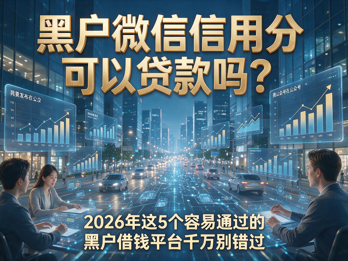 黑户微信信用分可以贷款吗？2026年这5个容易通过的黑户借钱平台千万别错过！
