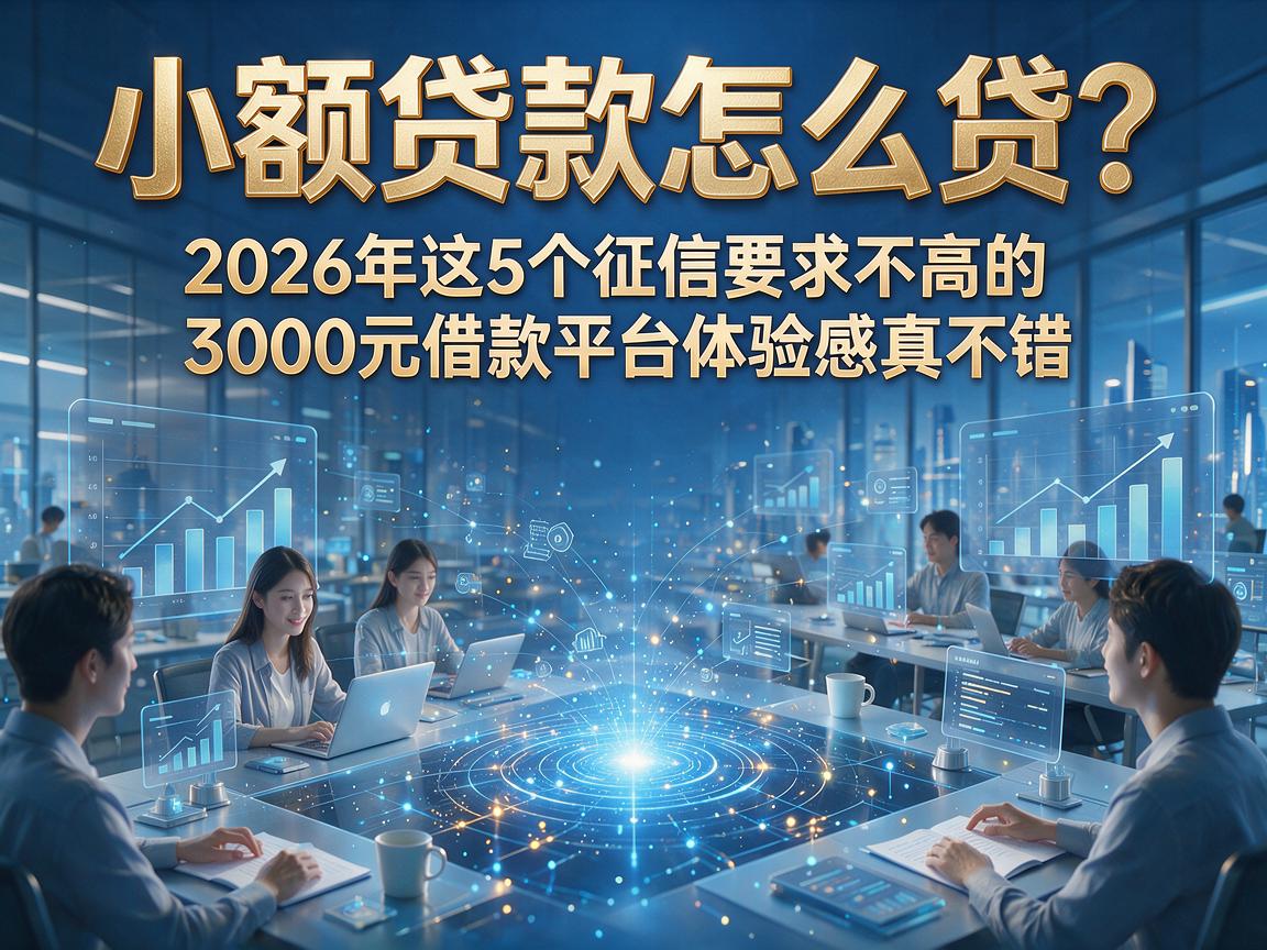 小额贷款怎么贷？2026年这5个征信要求不高的3000元借款平台体验感真不错