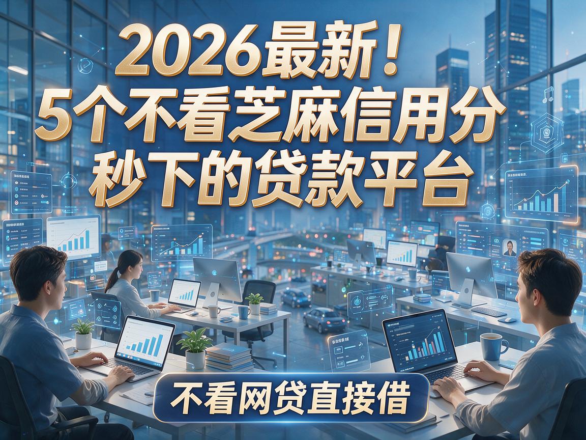 2026最新！5个不看芝麻信用分秒下的贷款平台，不看网贷直接借！