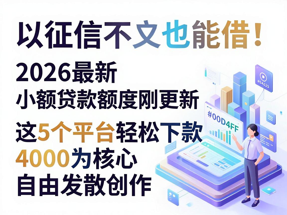 征信不良也能借！2026最新小额贷款额度刚更新，这5个平台轻松下款4000