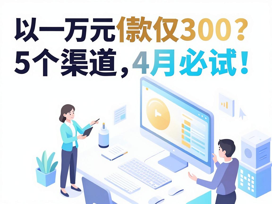一万元借款利息仅300？这5个渠道4月必试，权威深扒！