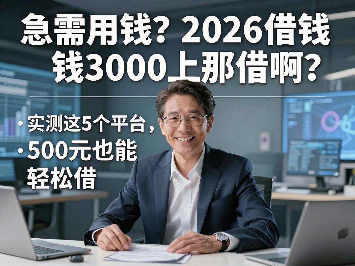 急需用钱？2026借钱3000上那借啊？实测这5个平台，500元也能轻松借！
