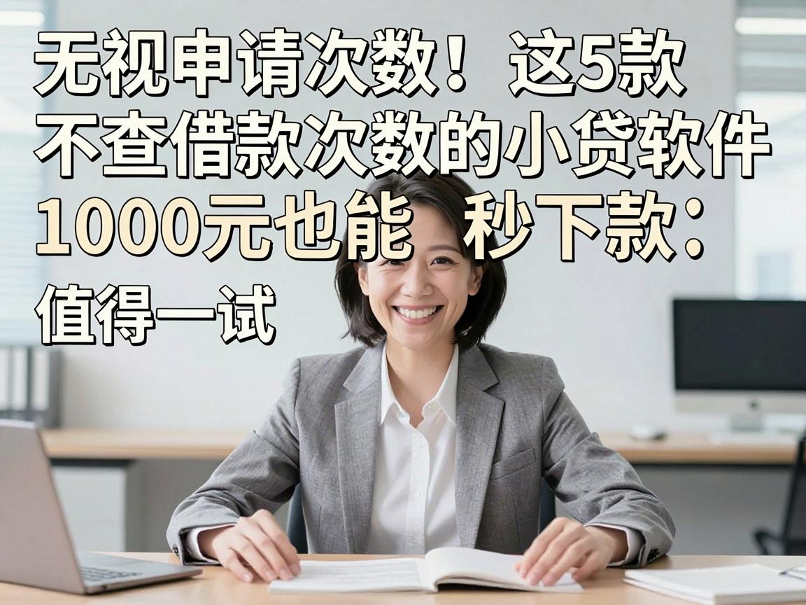 无视申请次数！这5款不查借款次数的小贷软件，1000元也能秒下款，值得一试