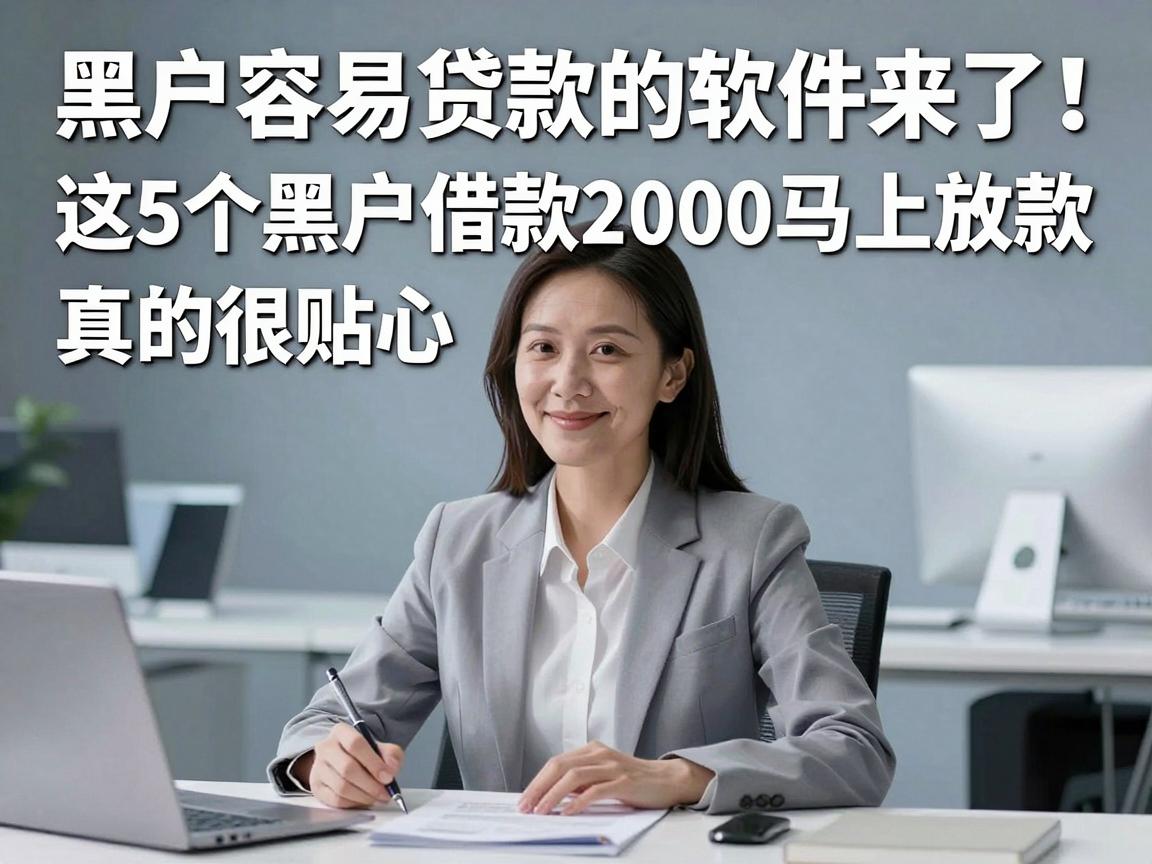 黑户容易贷款的软件来了！这5个黑户借款2000马上放款，真的很贴心