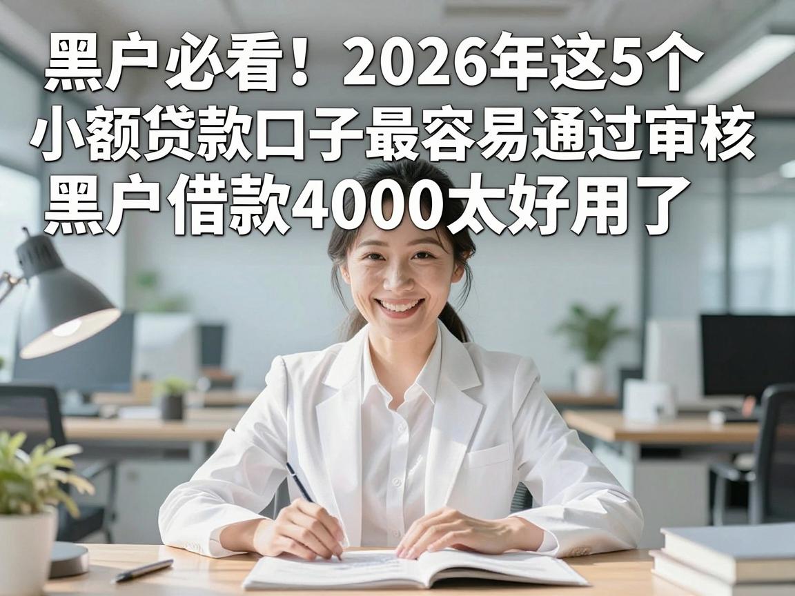 黑户必看！2026年这5个小额贷款口子最容易通过审核，黑户借款4000太好用了
