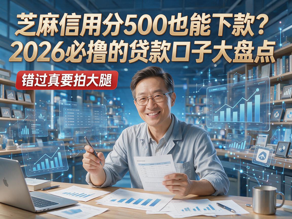芝麻信用分500也能下款？2026必撸的贷款口子大盘点，错过真要拍大腿！