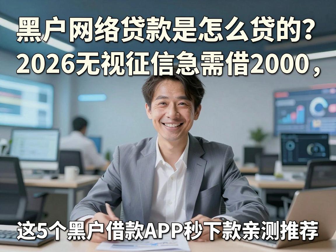 黑户网络贷款是怎么贷的？2026无视征信急需借2000，这5个黑户借款APP秒下款亲测推荐