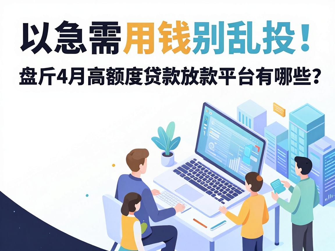 急需用钱别乱投！盘点4月高额度贷款放款平台有哪些，这五个无需验证金
