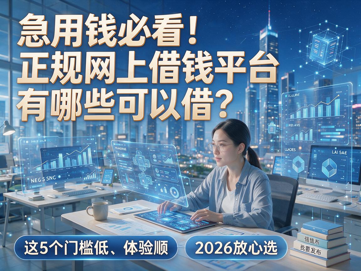 急用钱必看！正规网上借钱平台有哪些可以借？这5个门槛低、体验顺，2026放心选